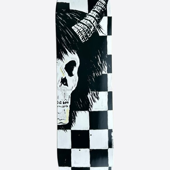 Amiri Wes Lang Black & White Altered Sacrifice Skate Deck - Picture 1 of 3